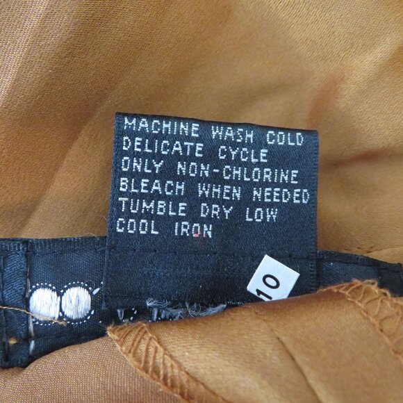 Vintage 80s Counterparts Womens Copper Satin Camisole & Pleated Pants Set Small - Picture 5 of 12